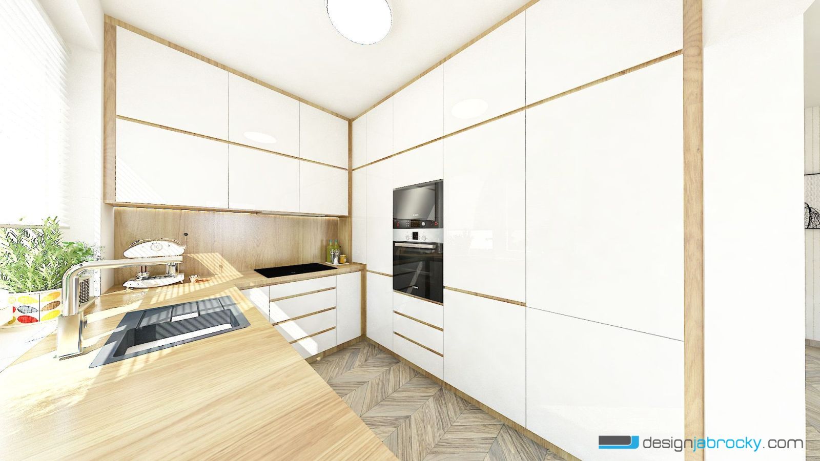 Biela kuchyňa Trenčín - minimalistický interiér