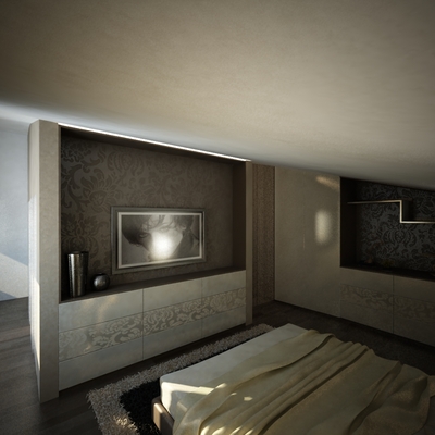 návrh interiéru bytu, Nitra, Triangolo