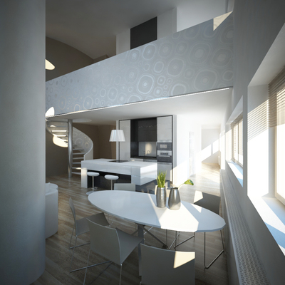 návrh interiéru bytu, Nitra, Triangolo