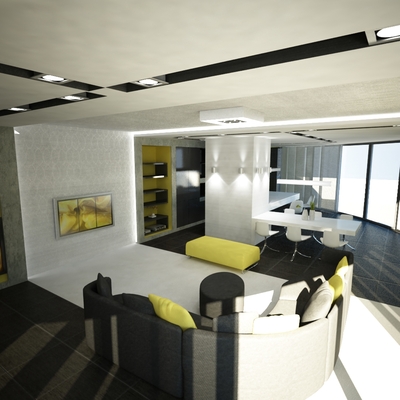 návrh interiéru bytu, Bratislava, Condominium Renaisance