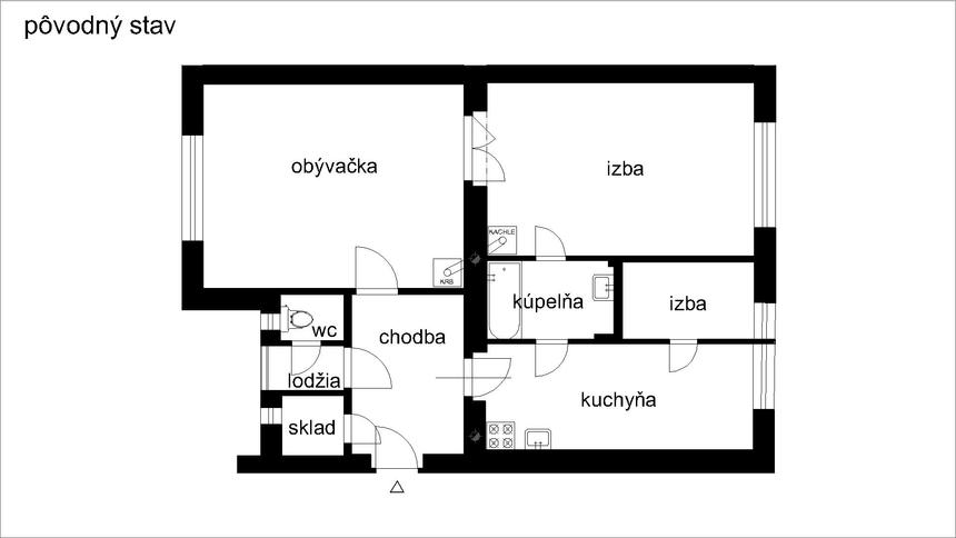 Návrh interiéru bytu, Bratislava - Staré mesto