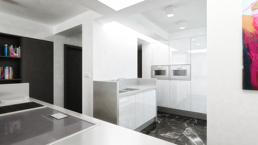 Návrh interiéru bytu, Bratislava - Staré mesto - podhradie Návrh interiéru bytu, Bratislava - Staré mesto - podhradie