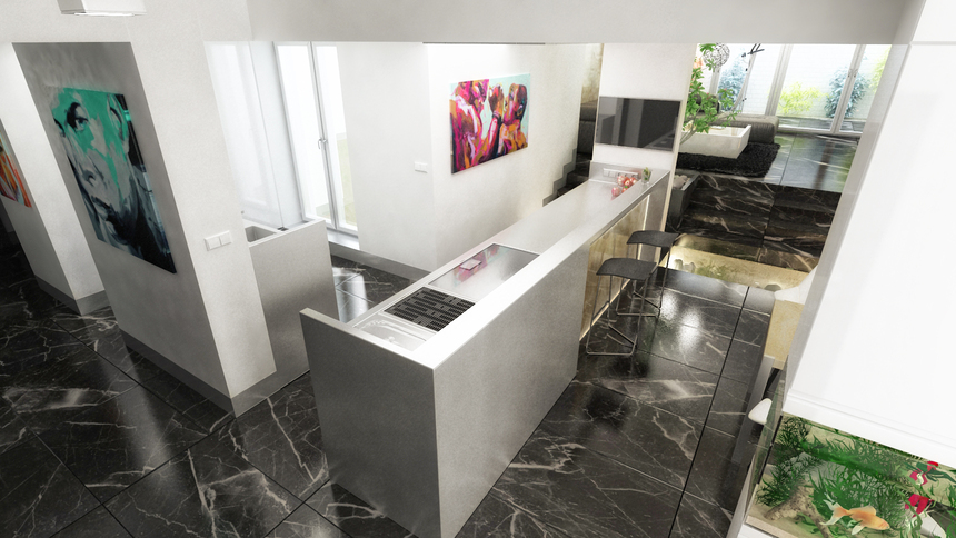 Návrh interiéru bytu, Bratislava - Staré mesto - podhradie Návrh interiéru bytu, Bratislava - Staré mesto - podhradie