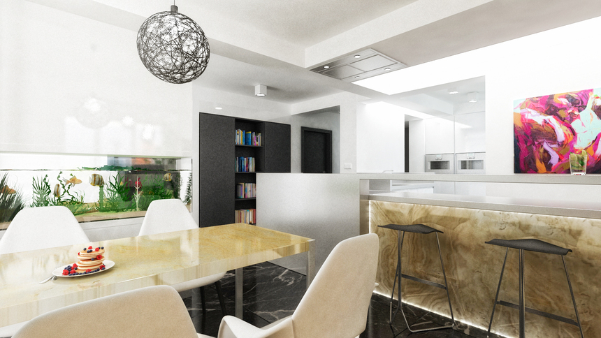 Návrh interiéru bytu, Bratislava - Staré mesto - podhradie Návrh interiéru bytu, Bratislava - Staré mesto - podhradie