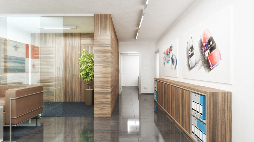 Návrh interiéru kancelárie, Bratislava - Staré mesto - podhradie Návrh interiéru kancelárie, Bratislava - Staré mesto - podhradie