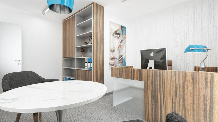 Návrh interiéru kancelárie, Bratislava - Staré mesto - podhradie Návrh interiéru kancelárie, Bratislava - Staré mesto - podhradie