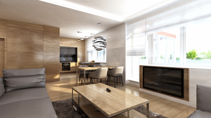 Interiér bytu, Dunajská, Bratislava