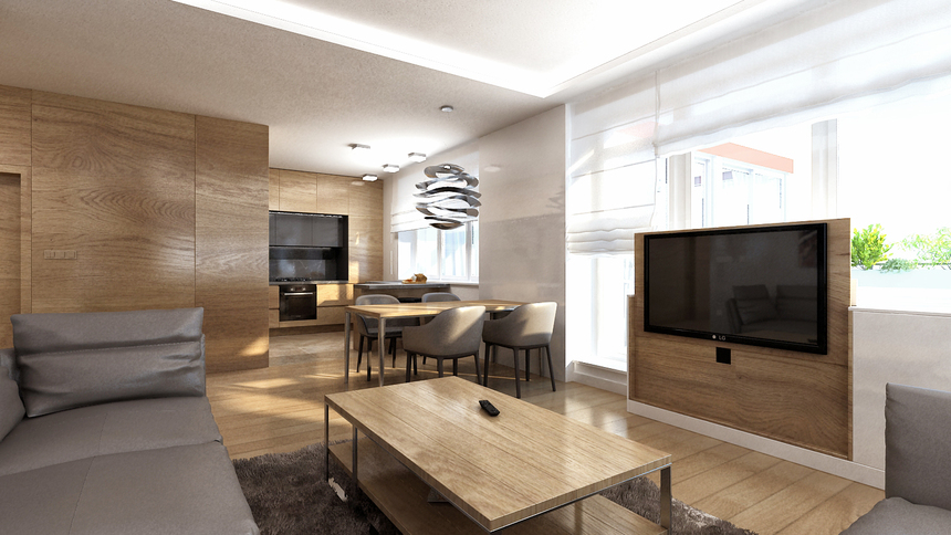 Interiér bytu, Dunajská, Bratislava