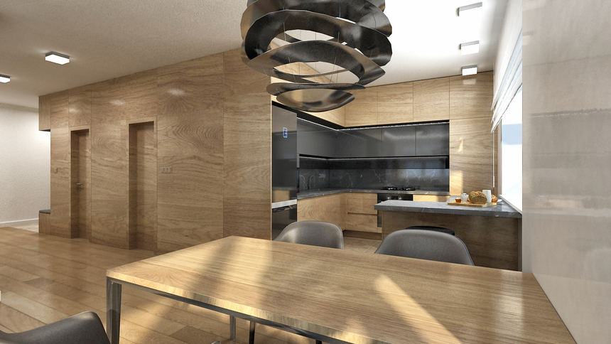 Interiér bytu, Dunajská, Bratislava