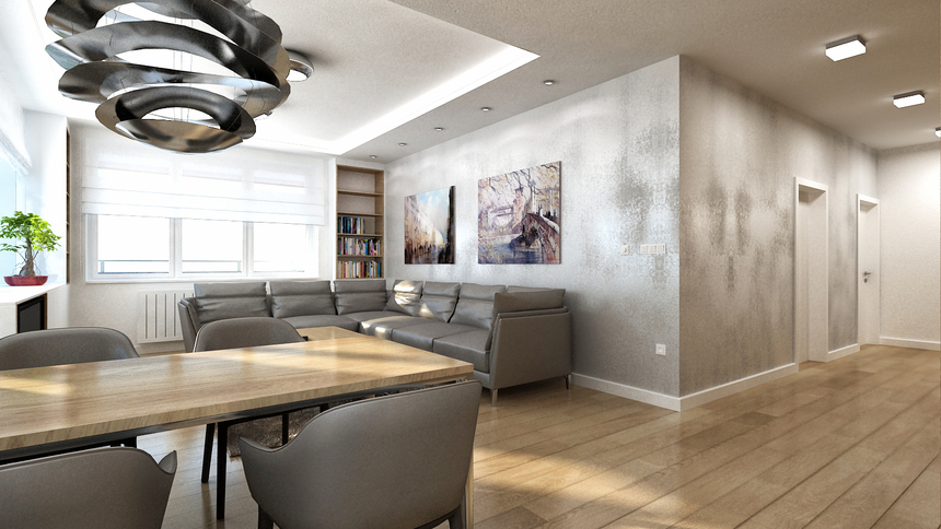 Interiér bytu, Dunajská, Bratislava