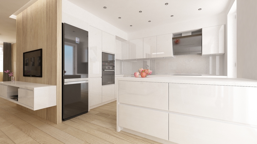 Interiér rodinného domu, Wolfsburg, Nemecko