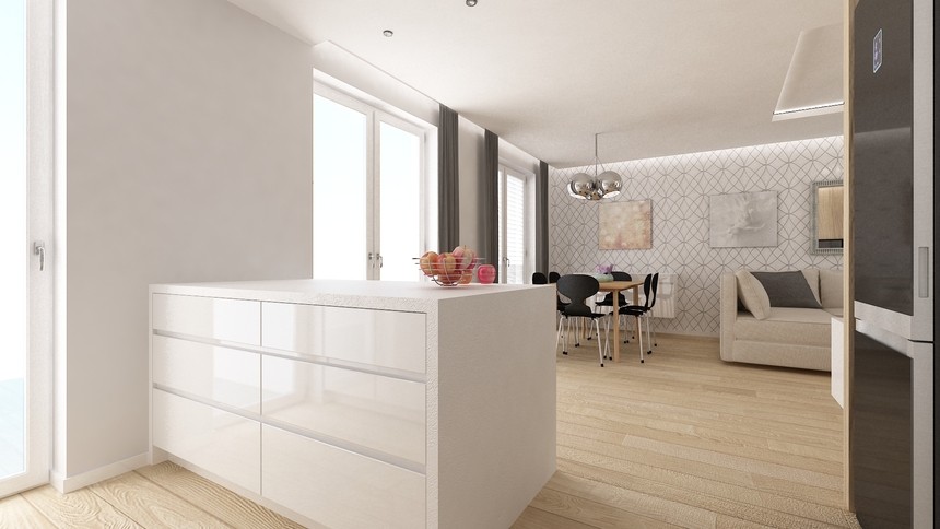 Interiér rodinného domu, Wolfsburg, Nemecko