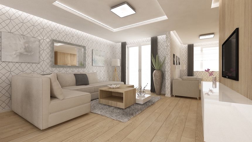 Interiér rodinného domu, Wolfsburg, Nemecko