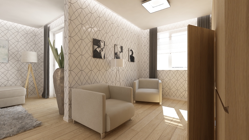 Interiér rodinného domu, Wolfsburg, Nemecko